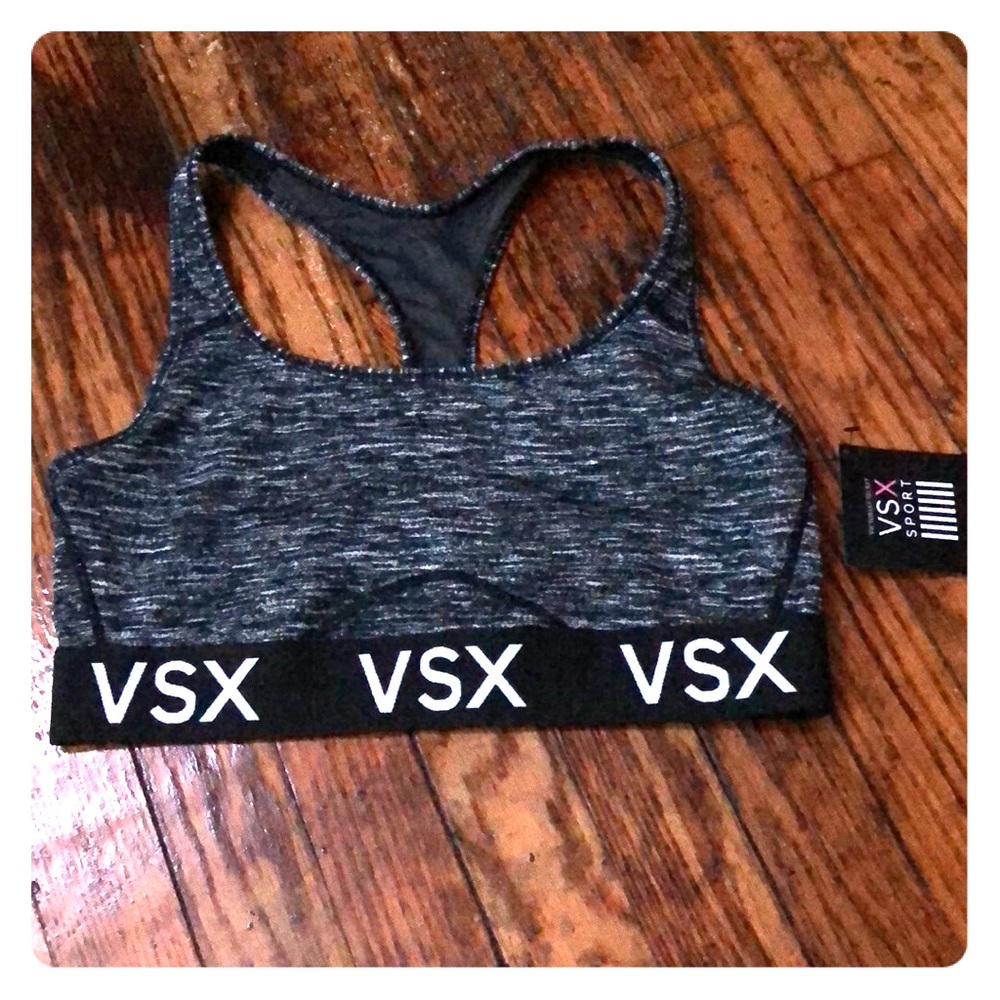 VSXSport Gray Speckled Sports Bra